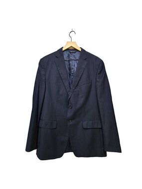 Banana Republic Navy Pinstripe Modern Fit Single Breasted Blazer Sz 42R